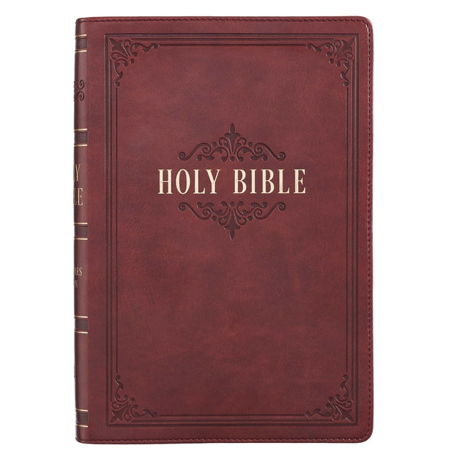 KJV Bible Giant Print Full Size Burgundy Christian Art Gifts Inc