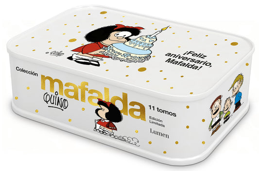 Lata Mafalda: 11 Tomos En Una Lata (Edición Feliz Aniversario, Mafalda) / Mafalda Collection: 11 Volumes in a Tin Box (Happy Anniversary Edition, Mafa Lumen Press
